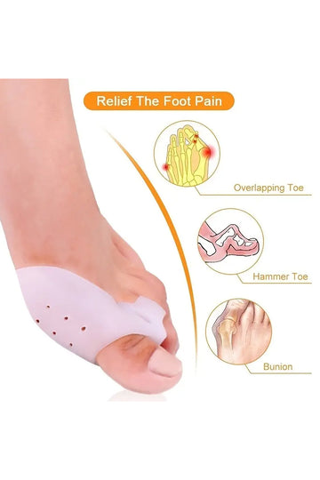 Pereche corector pentru degetele de la picioare din silicon moale TOY292-2