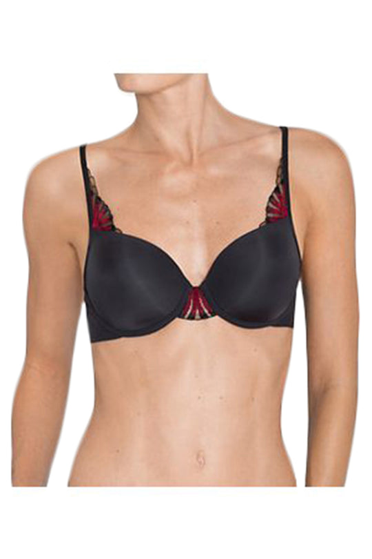 Sutien decorat cu dantela semitransparenta TRUE Curves Forever TPH635