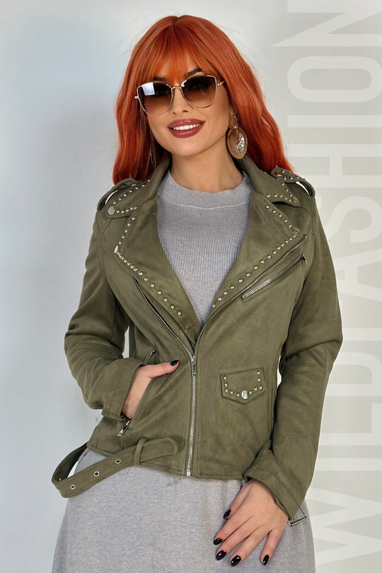 Jacheta din imitatie piele ecologica intoarsa U611RR-14