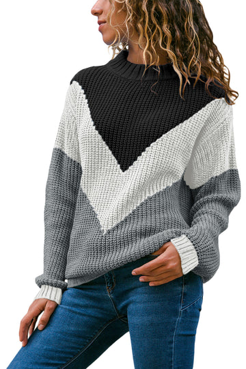 Bluza model tricotat in trei culori U748-108