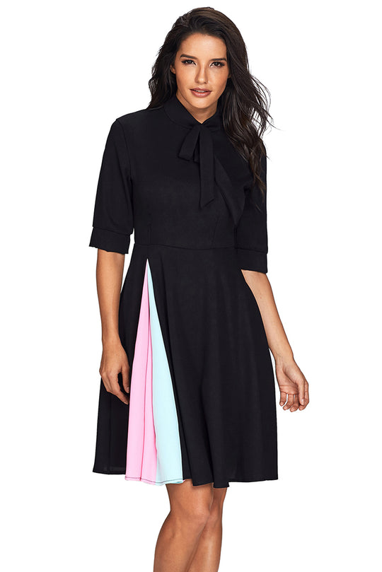 Rochie midi cu maneci trei sferturi V612A-1