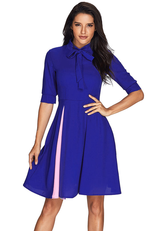 Rochie midi cu maneci trei sferturi V612A-4