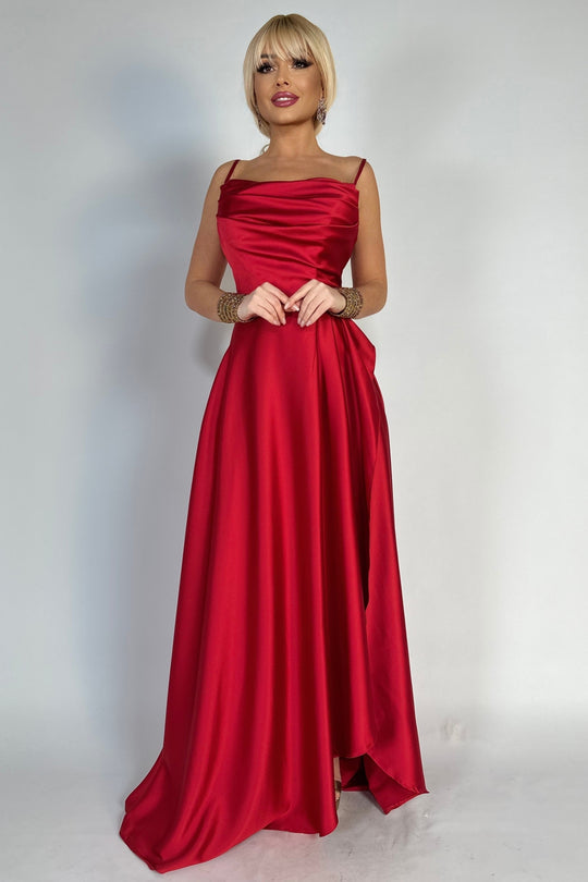 Rochie lunga, eleganta, de ocazie cu spatele gol W650-3