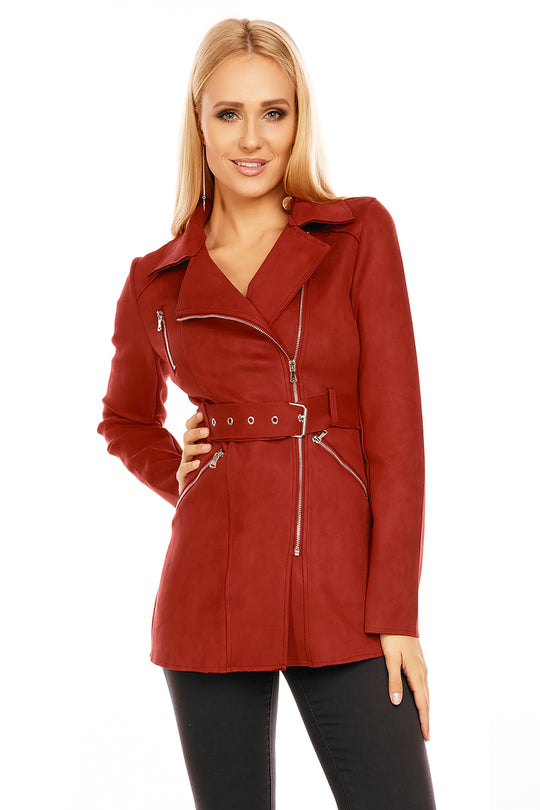 Jacheta din imitatie piele ecologica intoarsa X654-81