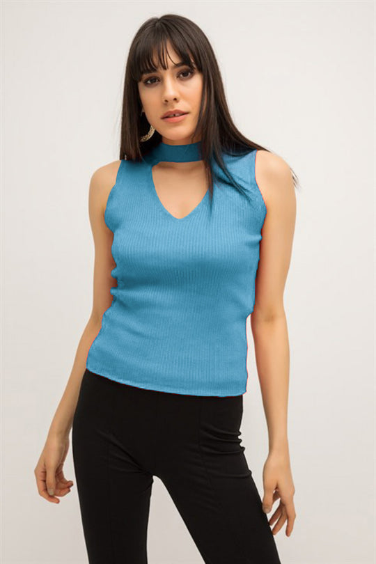 X670-48 Maoiou casual reiat cu guler