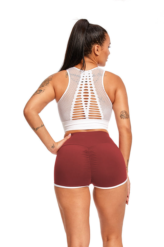 Pantaloni scurti sport model brazilian efect butt-lifting (push-up) Y431-21