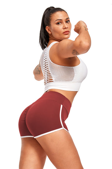 Pantaloni scurti sport model brazilian efect butt-lifting (push-up) Y431-21