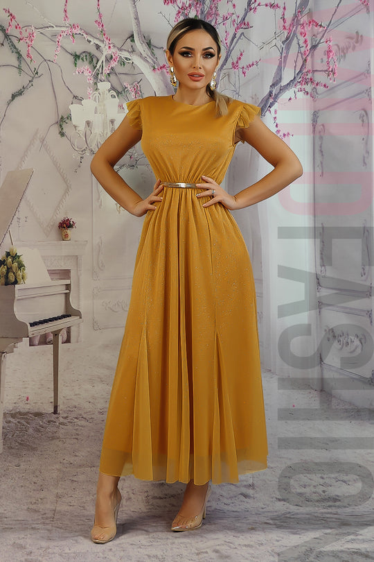 Rochie eleganta de ocazie cu sclipici Y616-991