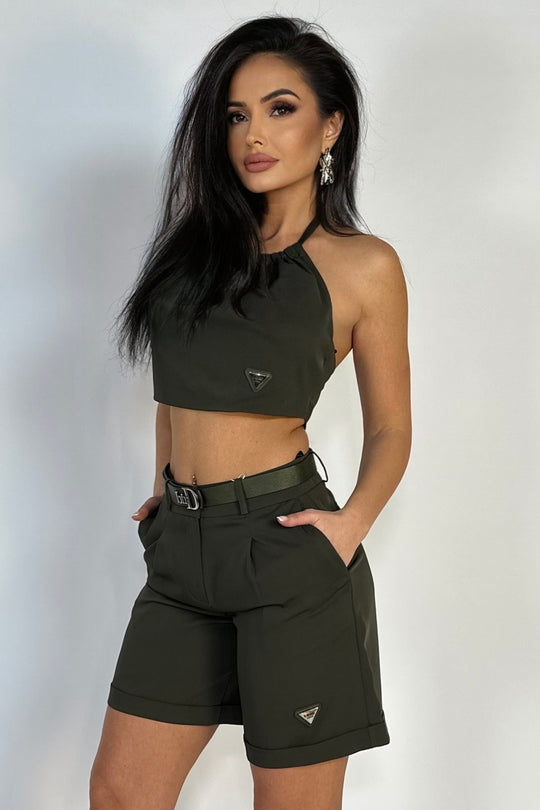 Compleu fashion din top si pantaloni scurti Y644-120