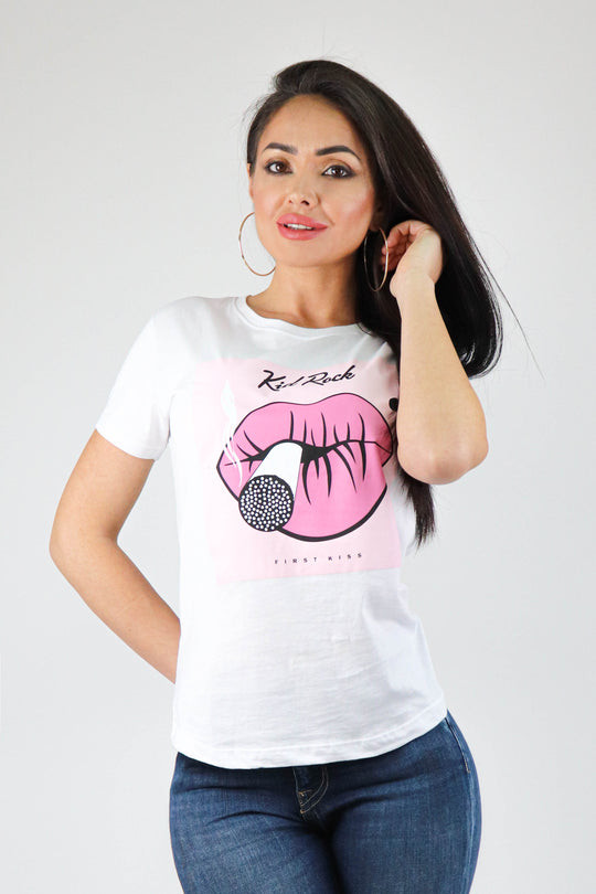 Tricou casual cu imprimeu colorat Z312-2