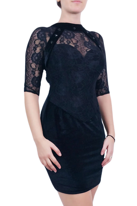 Rochie eleganta de seara cu bustul buretat si spatele decupat A543-1