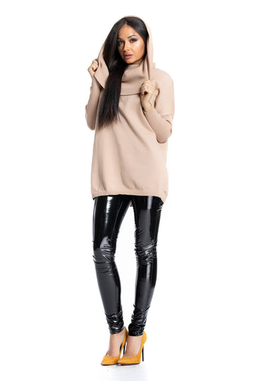 Pulover casual cu guler oversize A738-14