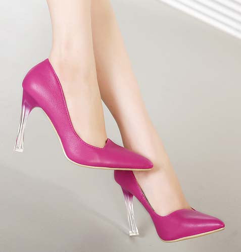 Pantofi office cu varf ascutit si toc inalt CH2326-55