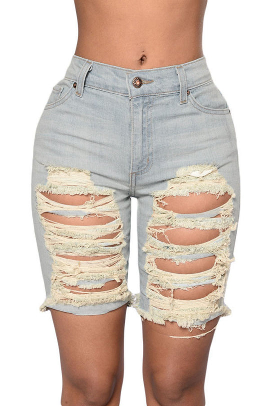 CL591-24 Pantaloni scurti din denim Bermuda Shorts