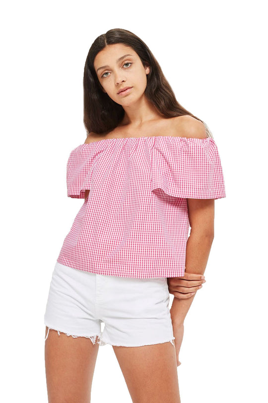 Pantaloni scurti albi cu talie inalta si margini netivite CL767