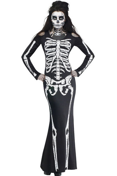 D393-1122 Costum tematic Halloween - model anatomic schelet