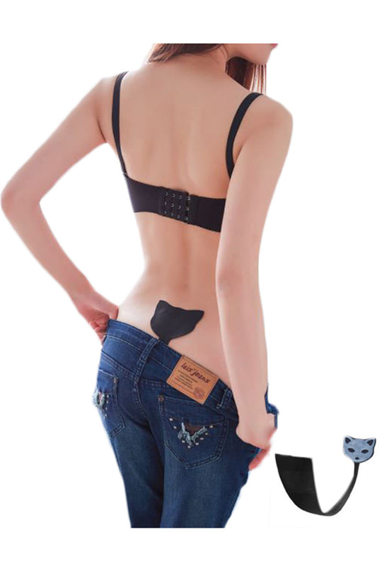 Chilot invizibil fara benzi pe lateral cu model pisica GS1013-1