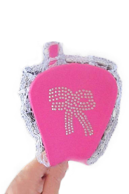 Chilot invizibil c-string cu dantela pe lateral si strasuri GS287-55