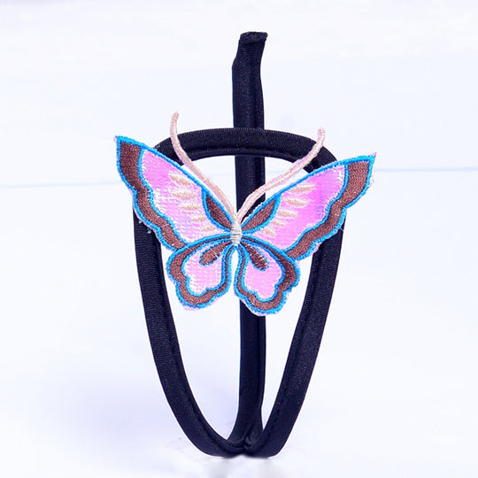 Chilot invizibil c-string cu model fluture GS936-1