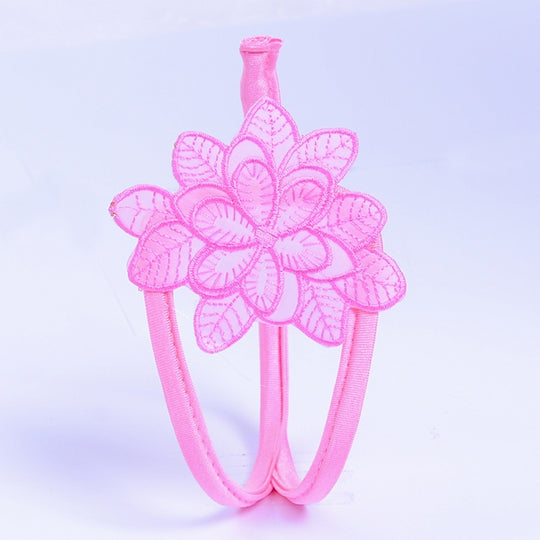 Chilot c-string accesorizat cu floare brodata GS949-5