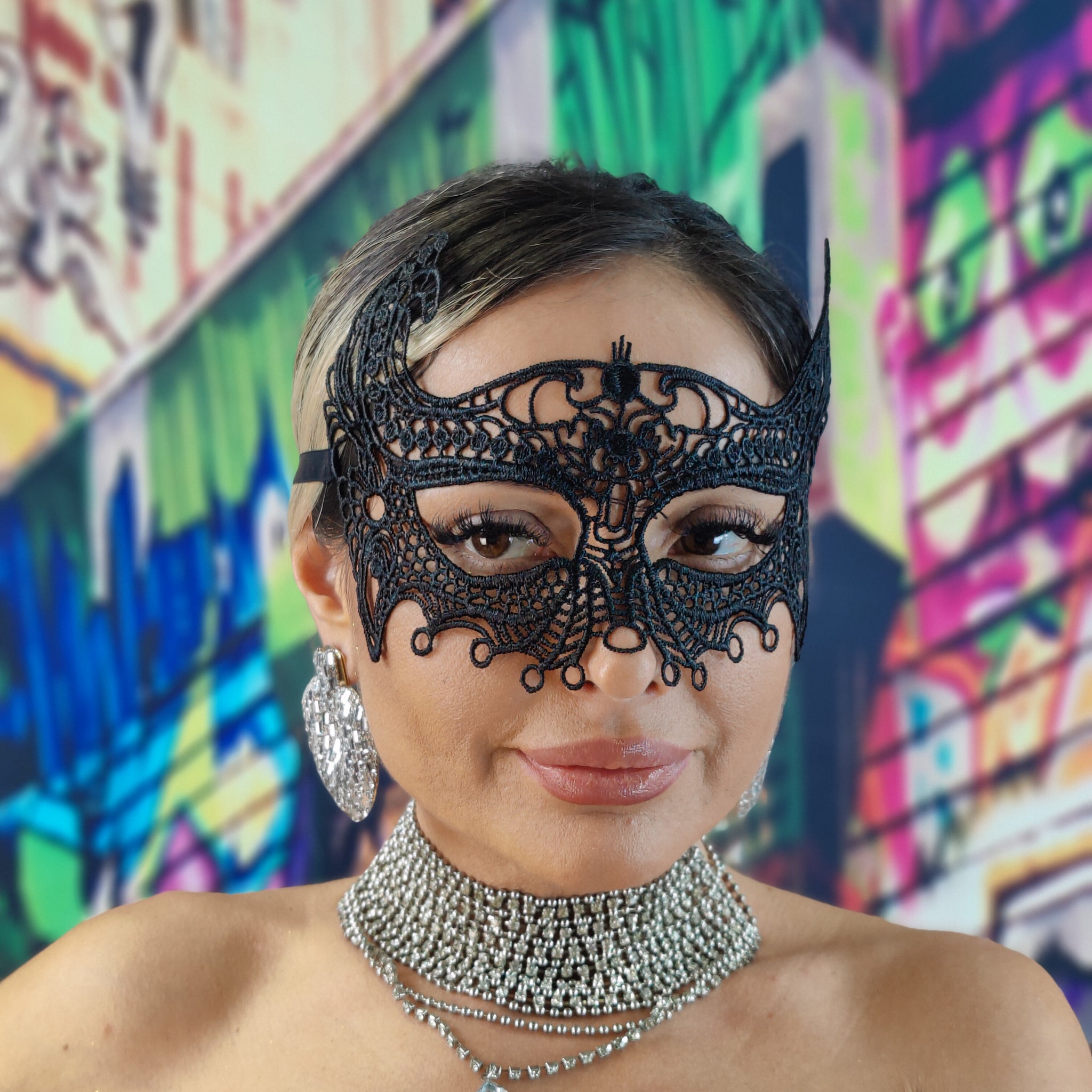 MSK80-1 Masca din broderie Mysterious Masquerade Mask