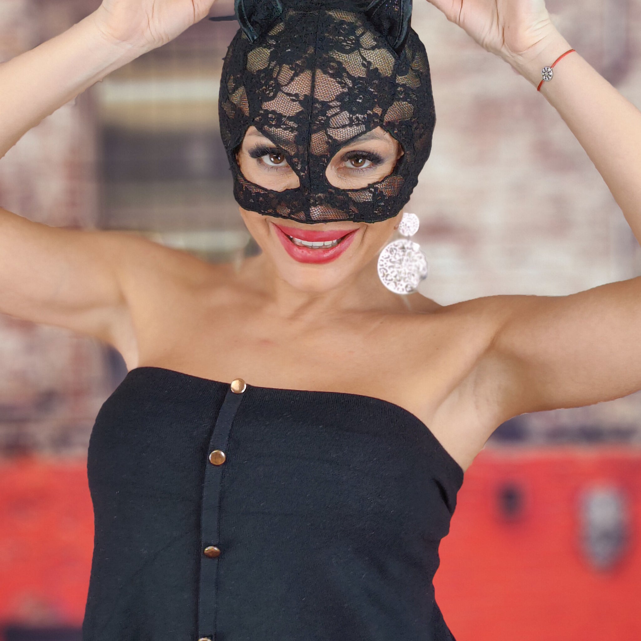 MSD35-1 Masca catwoman din dantela