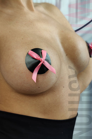 Accesorii fetish in forma de inima din vinil si gel de silicon pe interior TE171-151