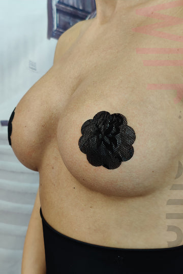 Accesorii de sani din material autoadeziv in forma de floare TE177-1