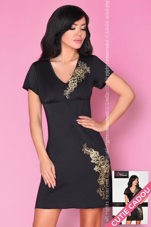 Lenjerie eleganta tip rochie cu broderie - Livia Corsetti LIV359-1