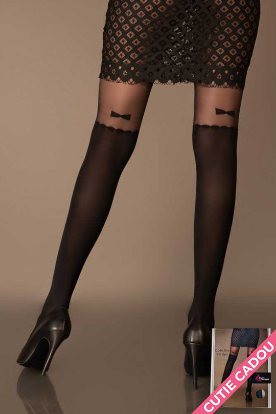 Ciorapi fini cu model fundite 40 DEN Livia Corsetti LIV442-1