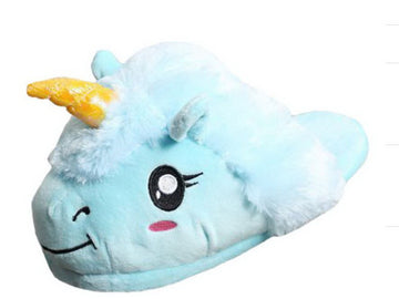 Papuci pufosi de casa in forma de unicorn PC4-411