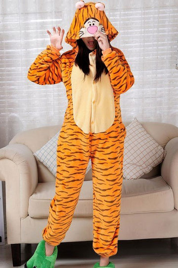 Pijama intreaga kigurumi model tigru PJM12-99