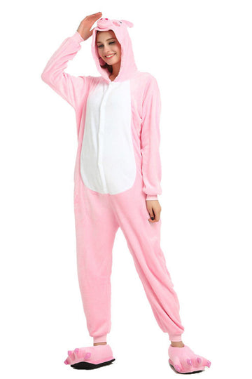 Pijama intreaga pufoasa model porcusor PJM77-5