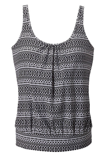 Costum de baie tankini cu top stil maiou cu imprimeu SW1092-1122