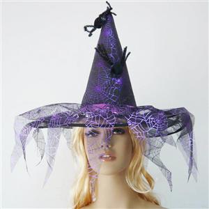 T87 Accesoriu Halloween palarie de vrajitoare