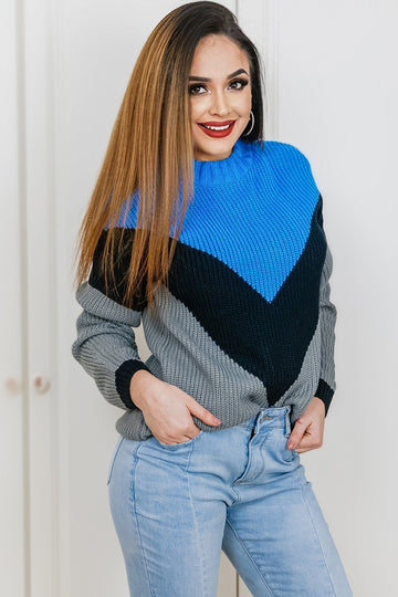 Bluza model tricotat in trei culori U748-418