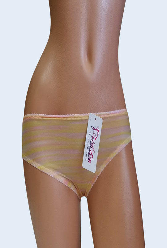 Chilot normal semitransparent cu broderie florala GS759